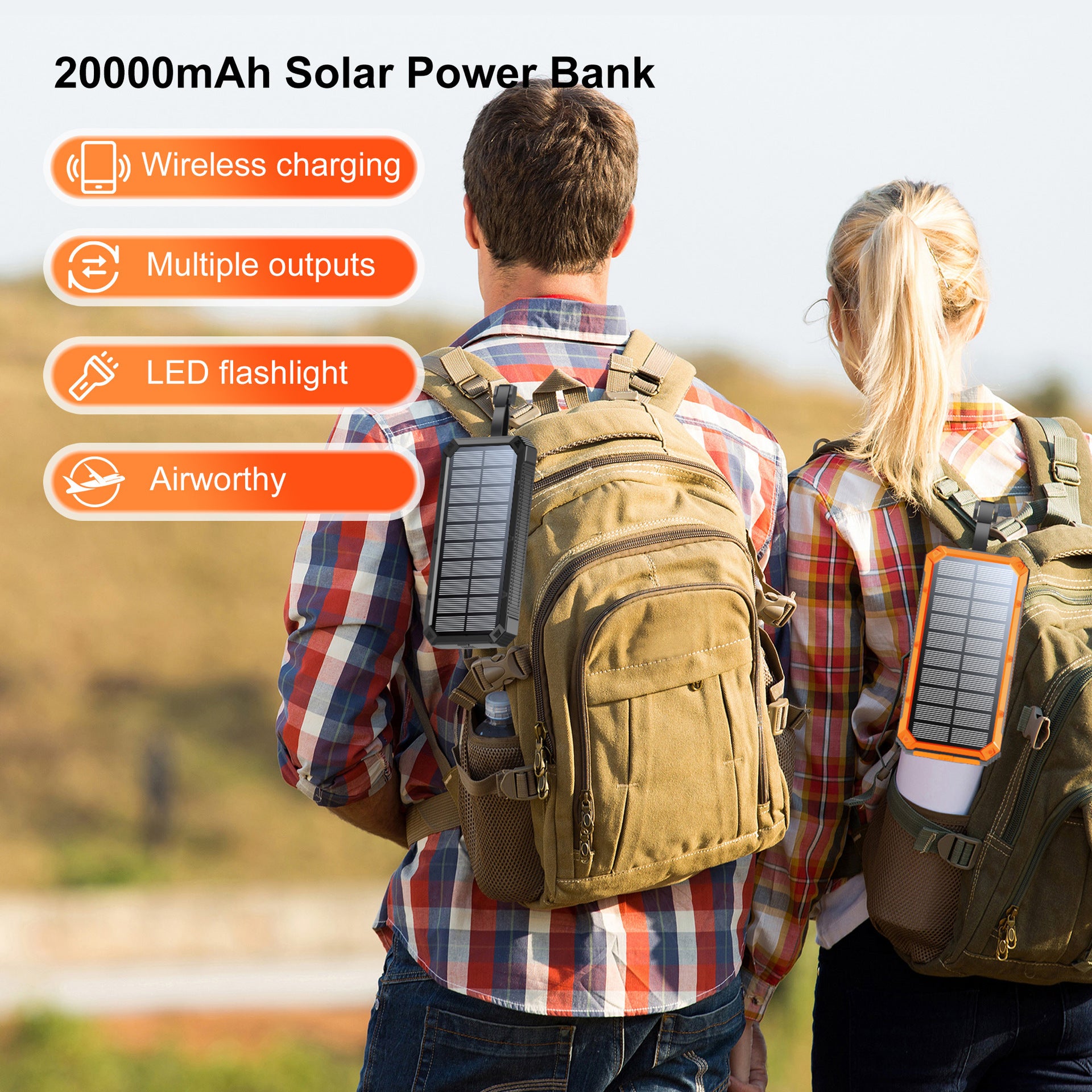 Solar Waterproof Power Bank