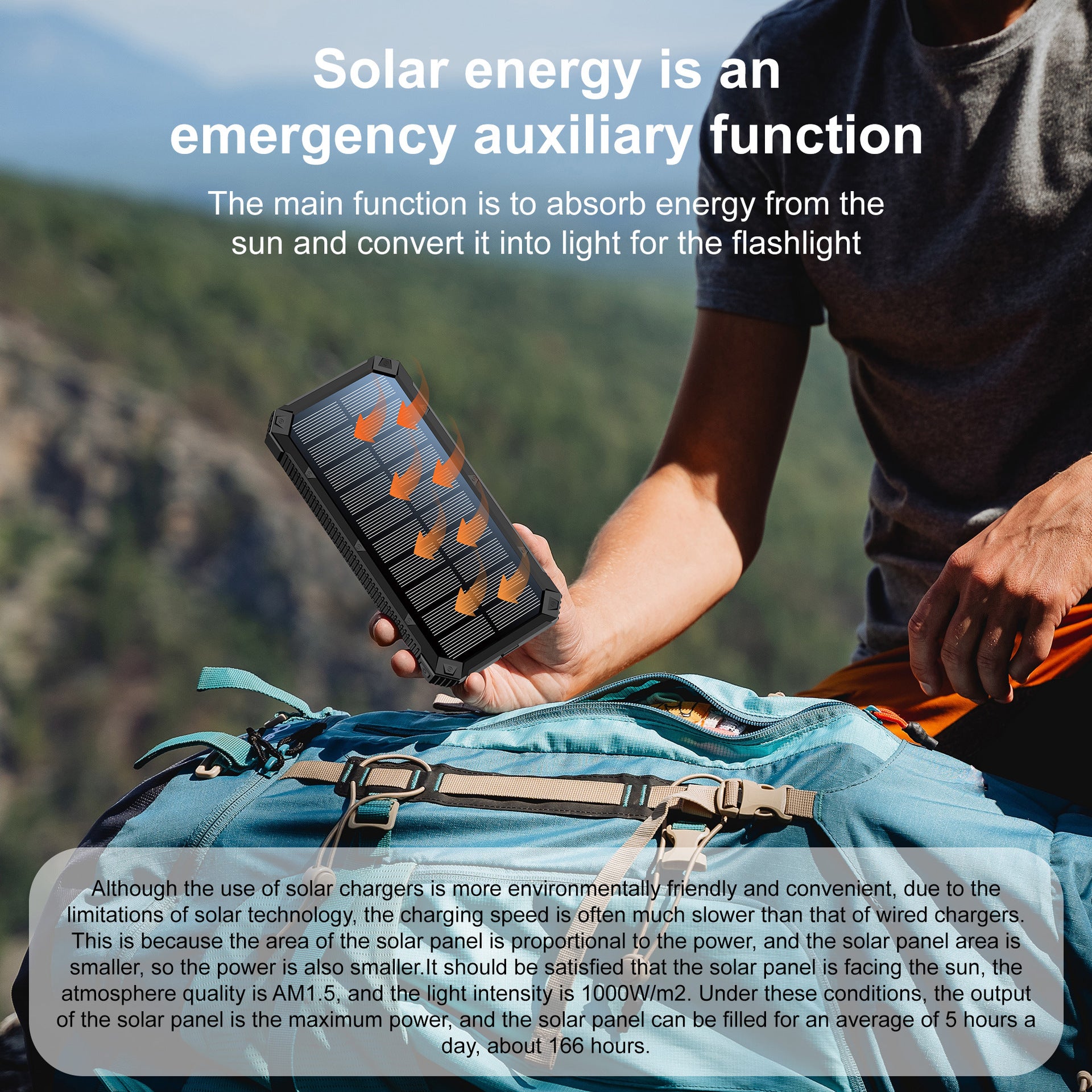 Solar Waterproof Power Bank