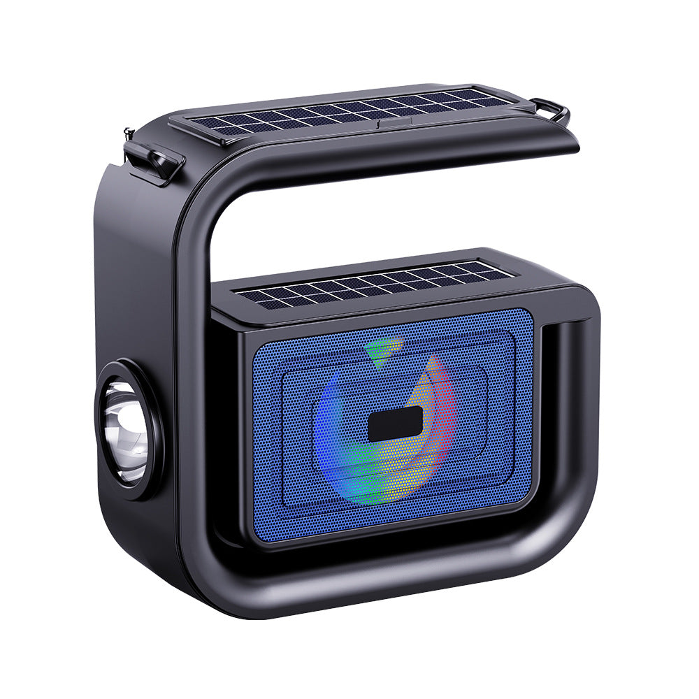 Outdoor Bluetooth Speaker - Solar Rechargeable - Flashlight