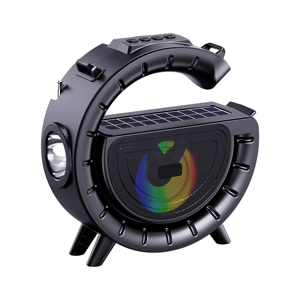 Outdoor Bluetooth Speaker - Solar Rechargeable - Flashlight