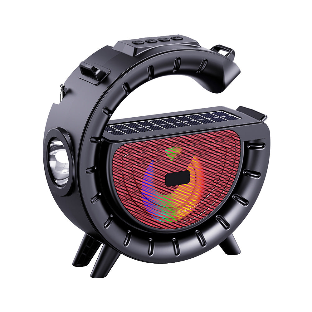 Outdoor Bluetooth Speaker - Solar Rechargeable - Flashlight