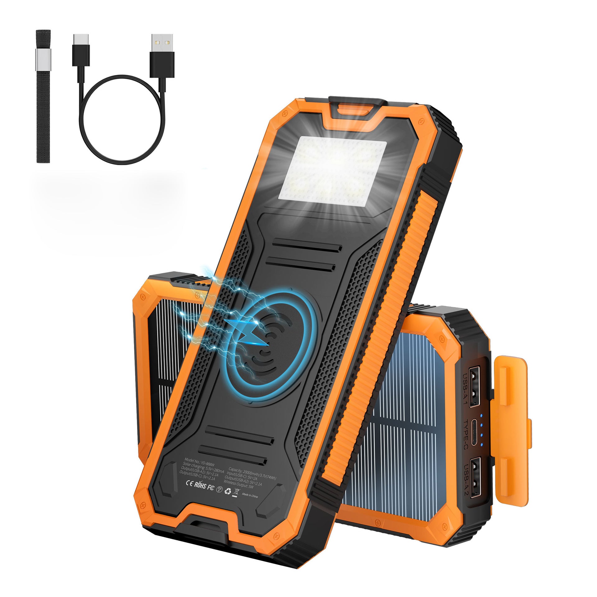 Solar Waterproof Power Bank