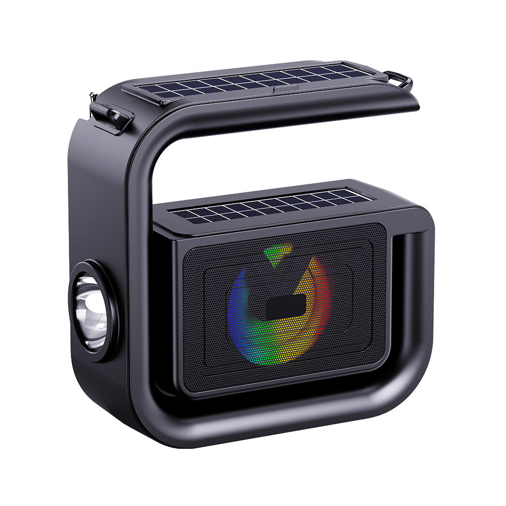 Outdoor Bluetooth Speaker - Solar Rechargeable - Flashlight