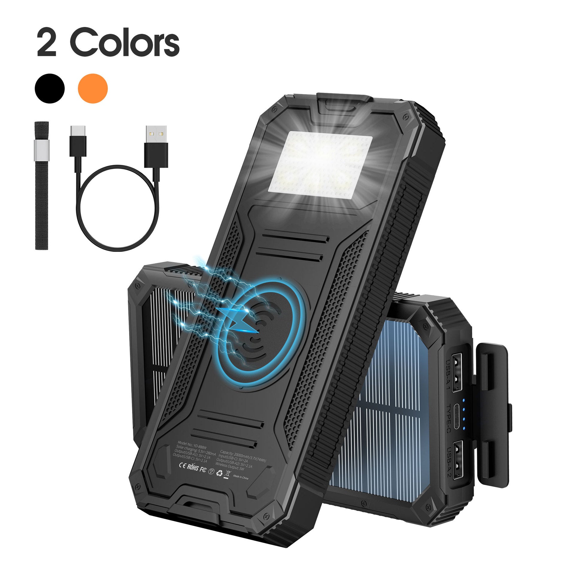 Solar Waterproof Power Bank