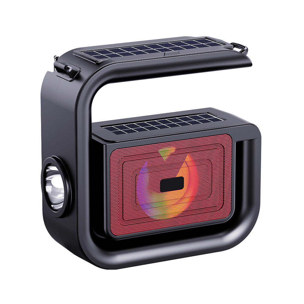 Outdoor Bluetooth Speaker - Solar Rechargeable - Flashlight