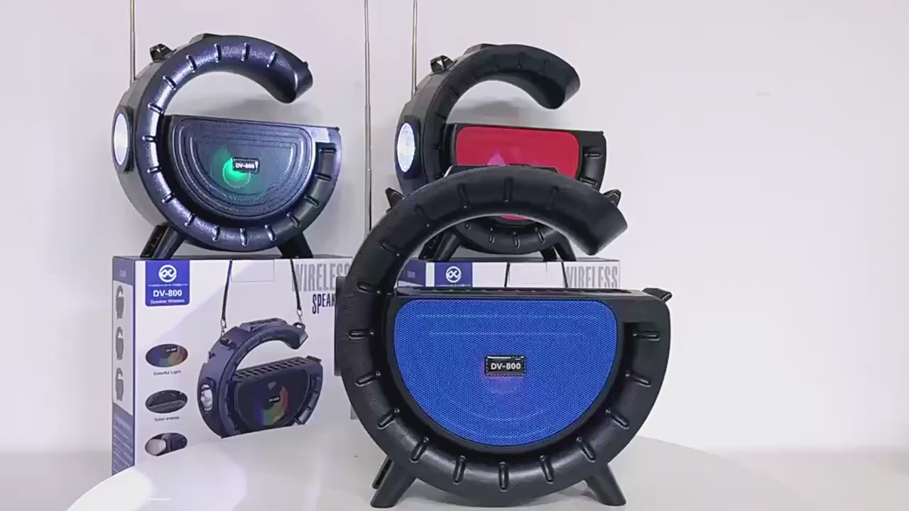 Outdoor Bluetooth Speaker - Solar Rechargeable - Flashlight